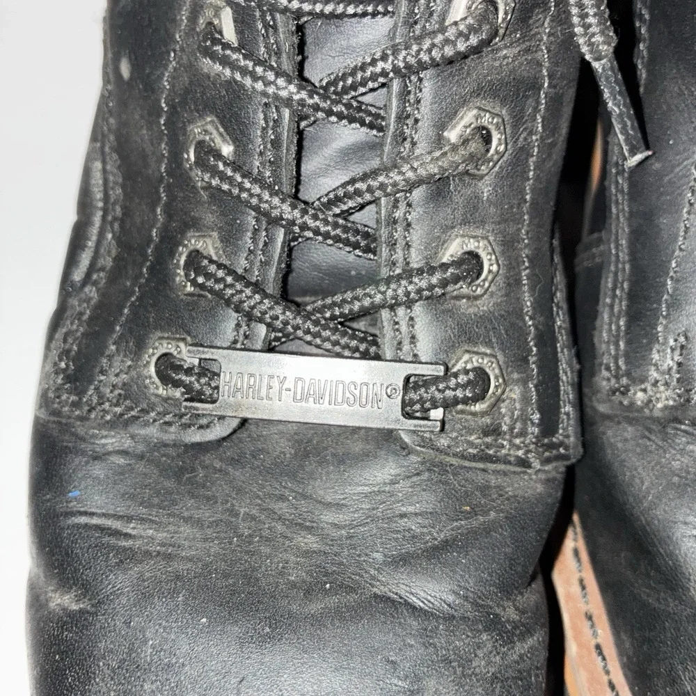 Harley Davidson Tyson Logger Black Motorcycle Boot Men's Sz 8